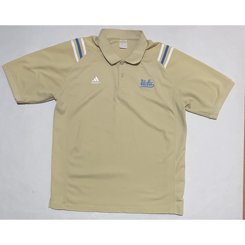 Y2k UCLA Shirt Polo Mens XL NCAA College Basketball‎ Adidas Embroidered Logo